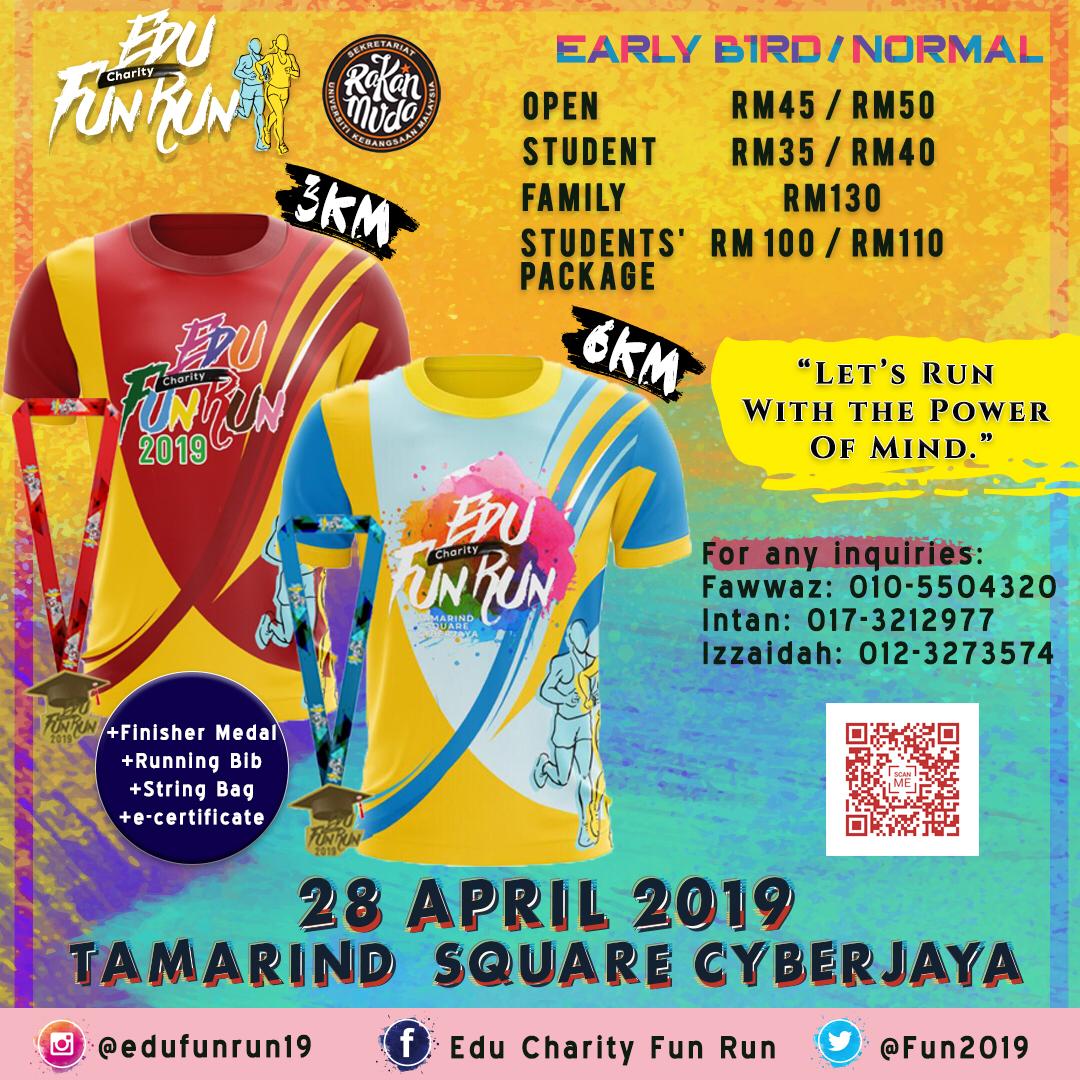 Fun2019's tweet photo. #letsrunwiththepowerofmind
#educharityfunrun2019
#youthpower
#edufunrun19
#ukm
#yayasanangkasa
#run 
#charity 
#cyberjaya
#FAcs https://t.co/W8zoejpVz8