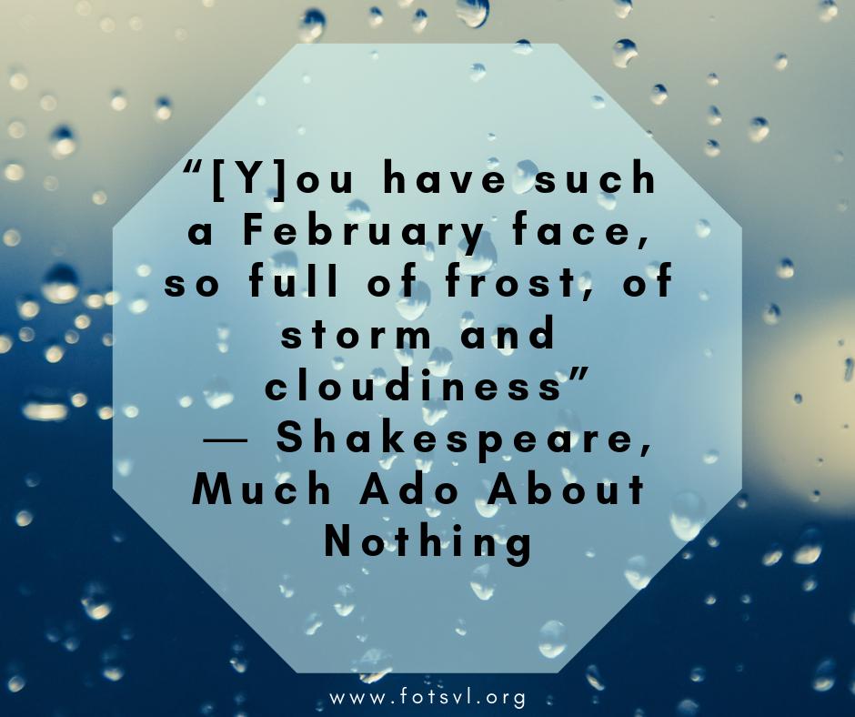 Fotsvl's tweet photo. “[Y]ou have such a #February face, so full of frost, of storm and cloudiness”
― #Shakespeare, Much Ado About Nothing

It's the rain and wind in the 'February face' here in the #BayArea 🌧️☂️ Drive safely, people!

#BayAreaWX #weather #FOTSVL #Sunnyvale #quote https://t.co/HzQLCjL0Fg