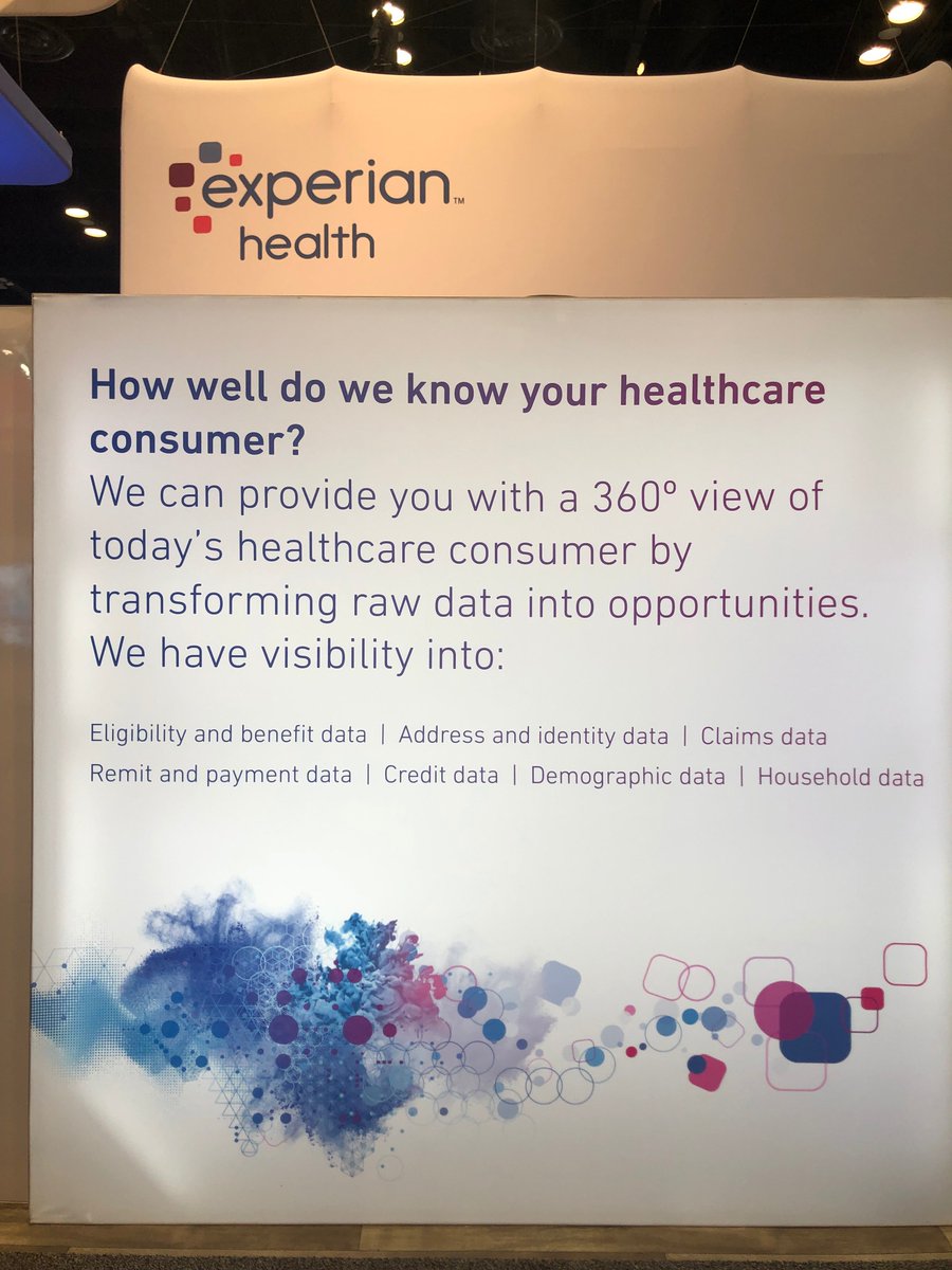 HealthTekGlobal's tweet photo. Great informational session this morning @HIMSS presented by Karly Rowe with @Experian_Health! Data is the present and future! #HIMSS19 #data
#Analytics #makeitmeaningful #healthcaredata #healthcare #HIMSS2019 #HIMSS #HIT #HealthIT #BusinessIntelligence https://t.co/7emMvhtag5