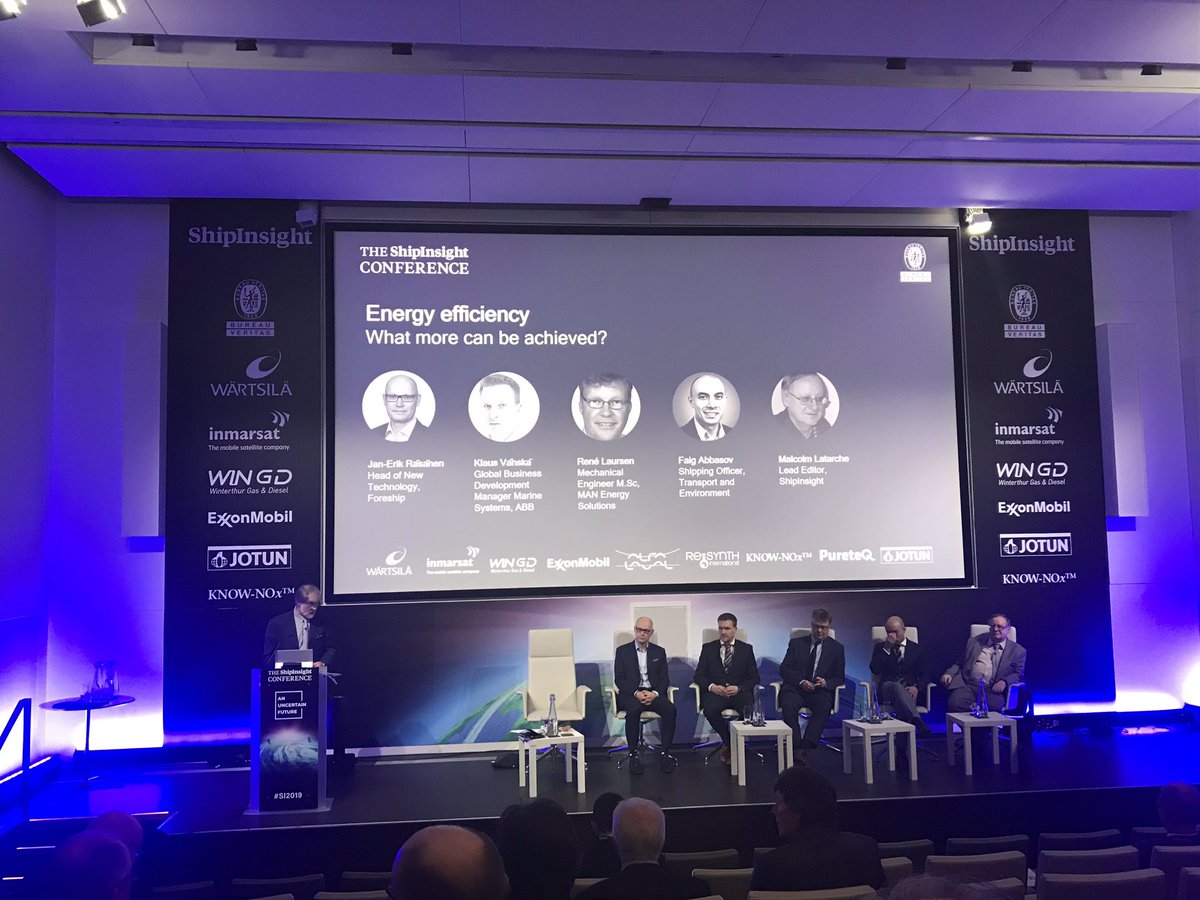 JLA_Comm's tweet photo. #Foreship Head of New Technology, Jan-Erik Räsänen, presenting at the #energyefficiency panel of the #ShipInsightConf19 #shipefficency #cruise @shipinsight https://t.co/BmnyCplBYb