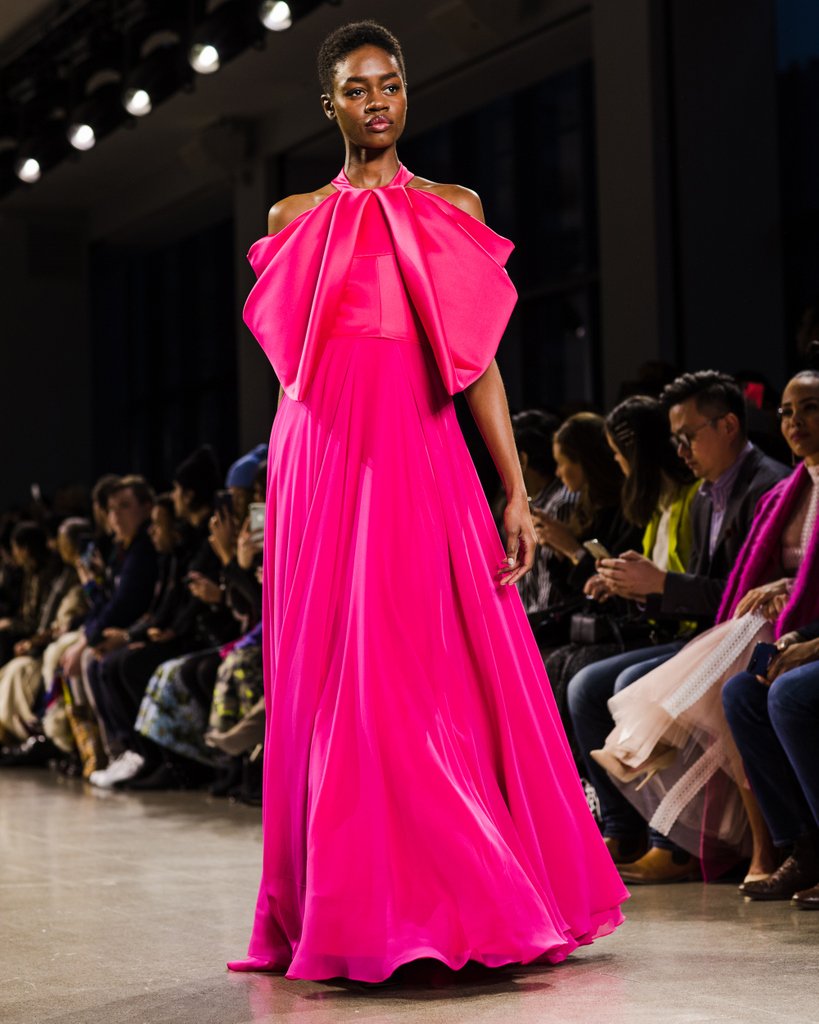 nyfw's tweet photo. Hot pink drama @bibhumohapatra #NYFW February 2019. 💕 https://t.co/l4y5IxtZYp