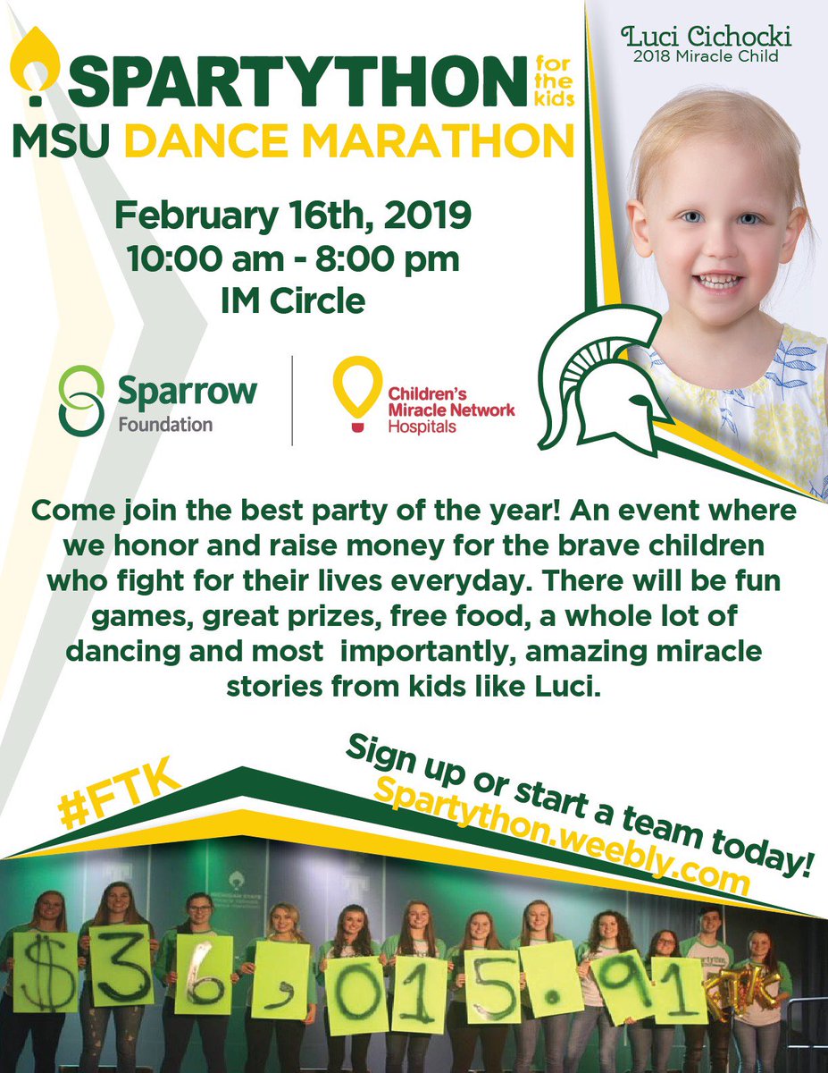 SpartanDJClub's tweet photo. This Saturday! We will be providing the music for @msu_spartython! There’s still time to register and donate to a great cause! https://t.co/3TbYGgjZlL
