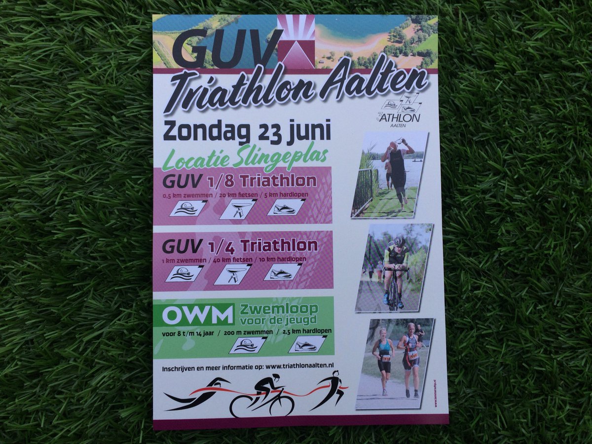 TriathlonAalten's tweet photo. Onze flyers zijn klaar en die ga je volop tegenkomen! #triathlon #aalten #bredevoort #zwemloop @GUVAchterhoek @Ava70_Aalten @NatareAalten @peddelaars https://t.co/7gsUvnGpsu