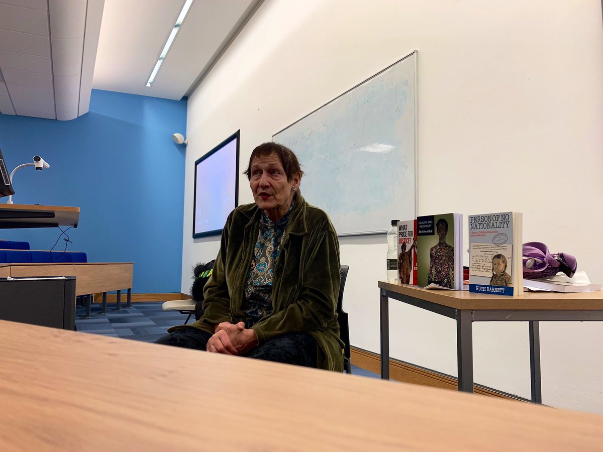 TerenceSmith14's tweet image. A moving testimony from Ruth Barnett as a child of the Kindertransport &amp;amp; the issues we face as the next generation in the world. Great work by @JoshCass99 &amp;amp; Jsoc for this event. A moving quote from her “was for people to move from being a passive bystander to an active upstander&quot;