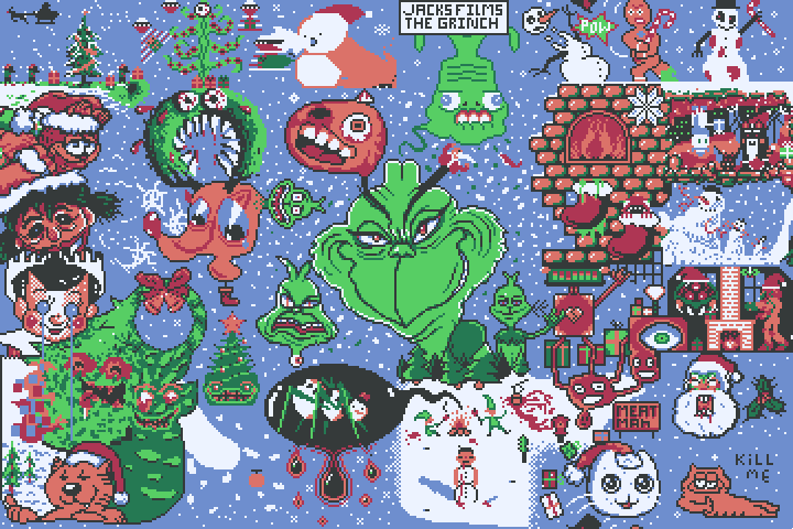 LumpyTouch's tweet photo. Lumpy Weekly 28
Theme: Weird Christmas
Palette: Lumpmas
Time to catch up on some quilts! This was our strange holiday collaboration. Thanks to those that contributed!
#pixelart #lumpyweekly #lumpytouch https://t.co/WhfoOURHXp