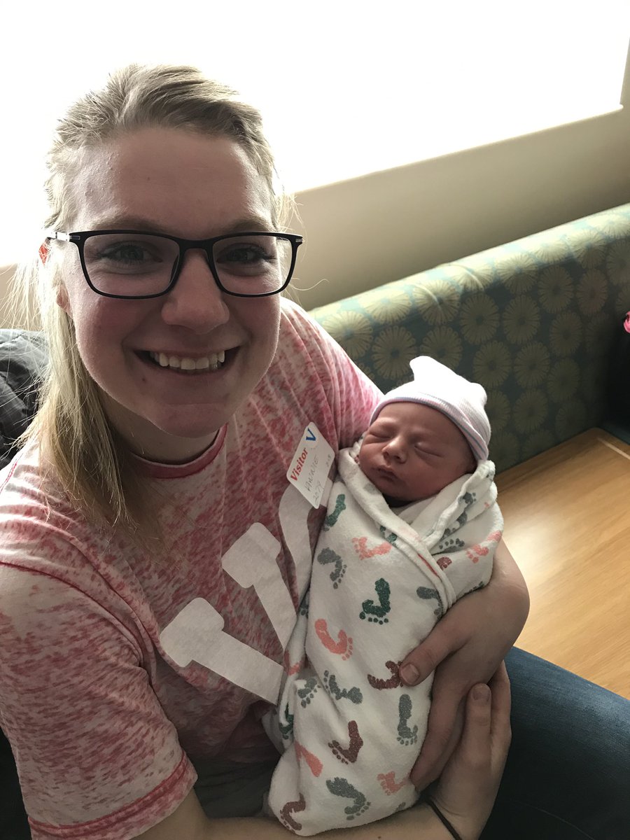 MrsLarsonKTeach's tweet photo. This little guy finally decided to join the world last night. I’m officially a boy auntie! https://t.co/7CFUbdegx3