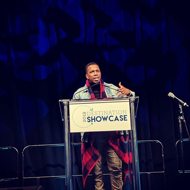davidbreisch's tweet photo. Checking out our keynote speaker at #DSDC19, @leslieodomjr! #hamilton #travel #tourism https://t.co/co520sGq5p