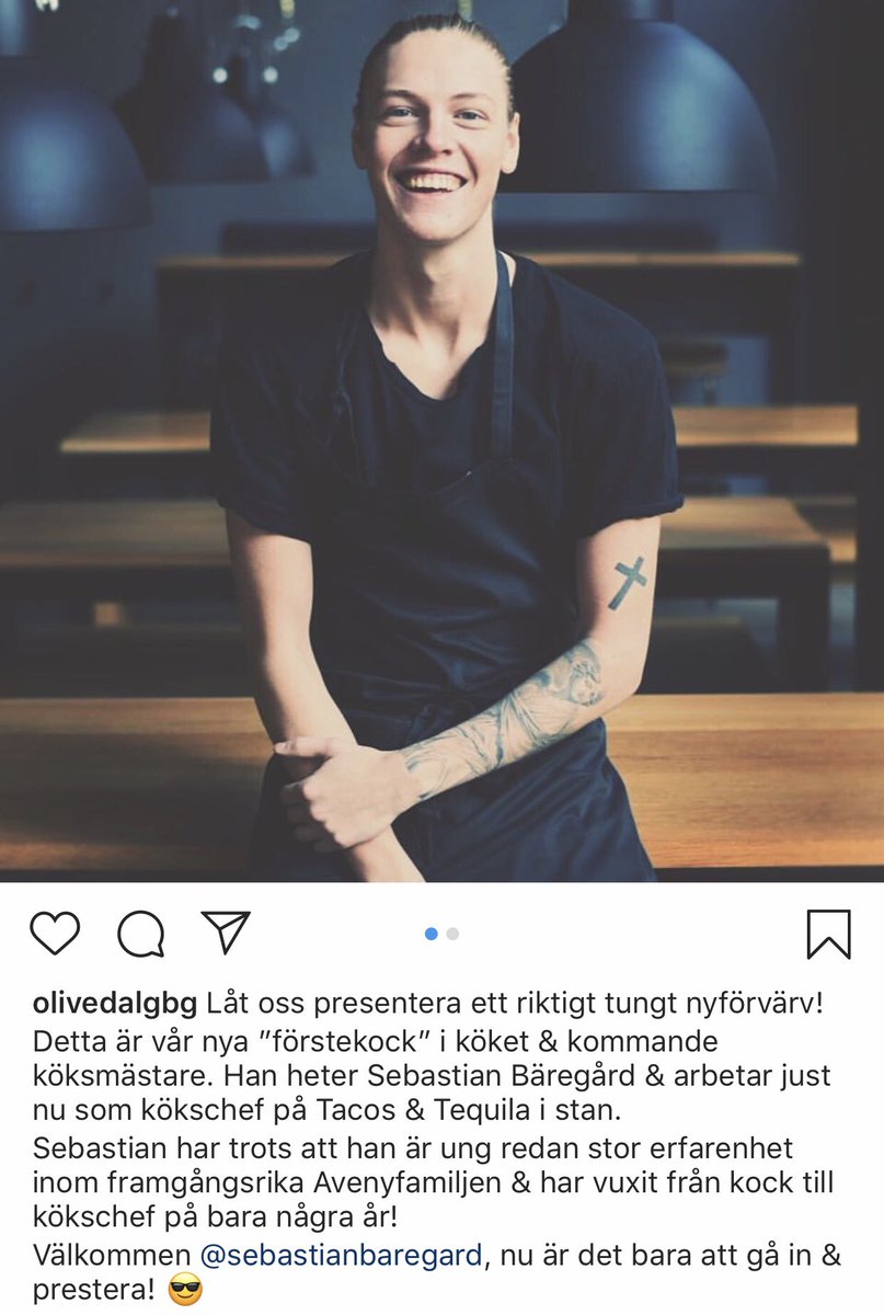 Nyförvärv! Välkommen Sebastian!
⬇️ 👌🏽👨🏼‍🍳😋