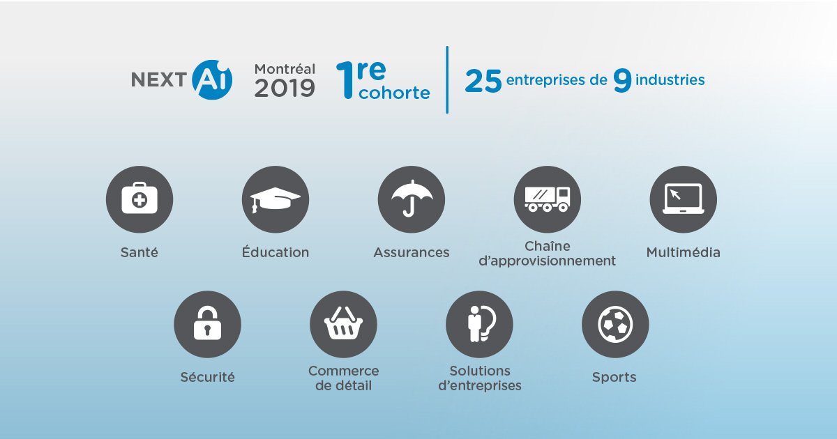 _NextAI's tweet photo. Portez attention à ces industries, car avec l'arrivée de nos startups elles verront une modernisation imminente! #NextaiMTL https://t.co/VKoEhBAwks