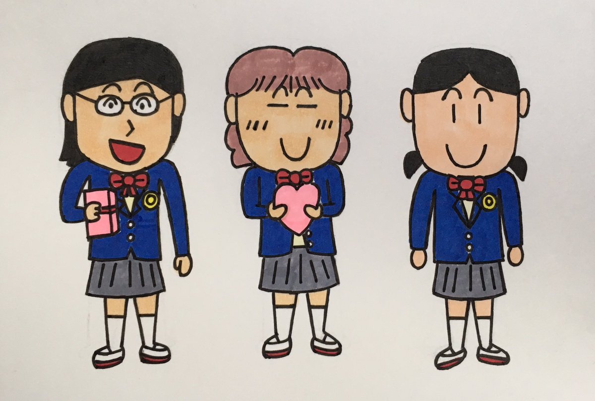 LpCGcn3bJMFpRT6's tweet photo. それぞれのバレンタインのイラストです。
彼氏にチョコをあげる女子高生に、妹トモコは、好きな同級生にチョコをあげた！。兄ヨシキにとって見れば、普通の日ですね〜。モテませんので（苦笑い）。
#恋愛 #高校生
#小学生
#兄妹
#2月14日 #バレンタインデー https://t.co/Wuwn6Fq71U