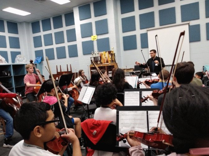 HamiltonMSOrch's tweet photo. Thanks Mr. H! Getting ready for Pre-UIL. #CFISDfinearts #CFISDspirit #orchestraspirit @CFISDMusic @CFISD_FineArts @ShawnHead5 https://t.co/6A7E2a5Blw