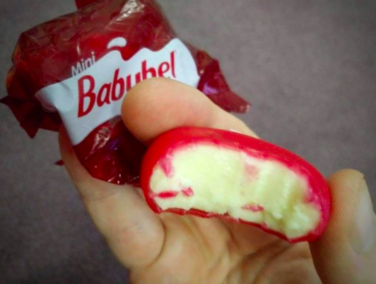 This ball I mashed together out of BabyBel cheese wax : r/mildlyinteresting