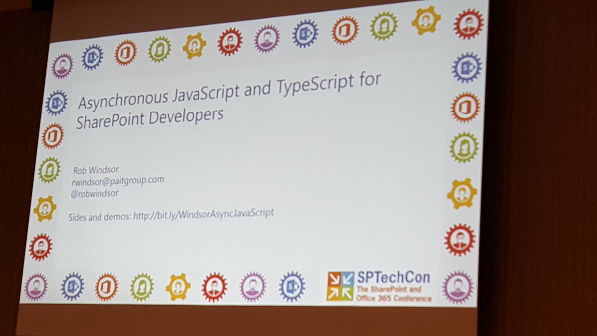 robwindsor's tweet image. Room 616 at 11:30. Be there or be synchronous. #SPTechCon