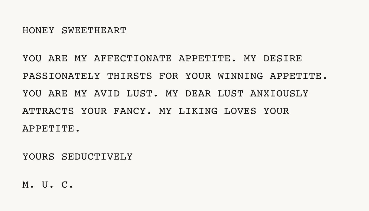 The New Yorker on Twitter: "Need help with those This love-letter generator can help you out: https://t.co/bm4zwmthf2 / Twitter