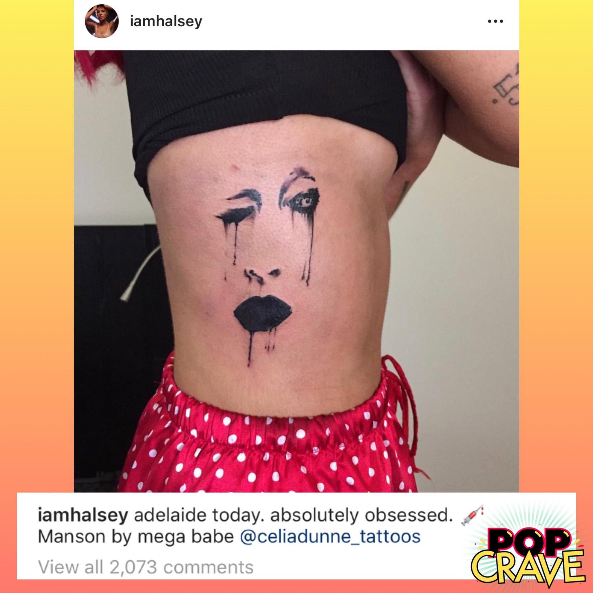 marilyn manson tattoo