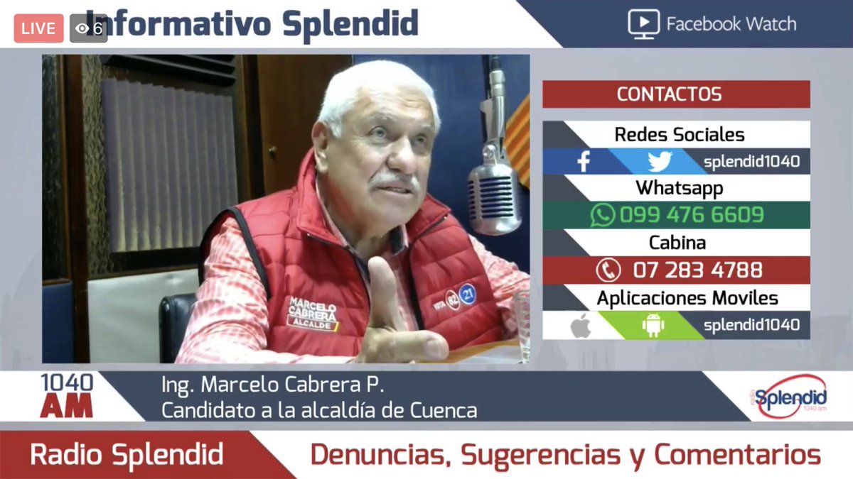 ultimamiradaec's tweet photo. .@MarceloHCabrera ahora en los estudios de #Splendid1040 https://t.co/M092PNw7wL https://t.co/wNIc8eW5AY