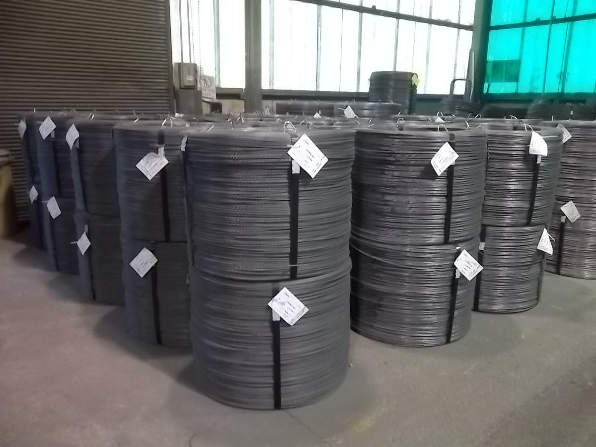 StelCrete's tweet photo. StelCrete produces wire and pencil rod for pipe cage machines, all wire meets ASTM1064. Contact us for a quote, srobichaud@stelcrete.com https://t.co/oL0sauNxCZ https://t.co/qZIjoKezNO