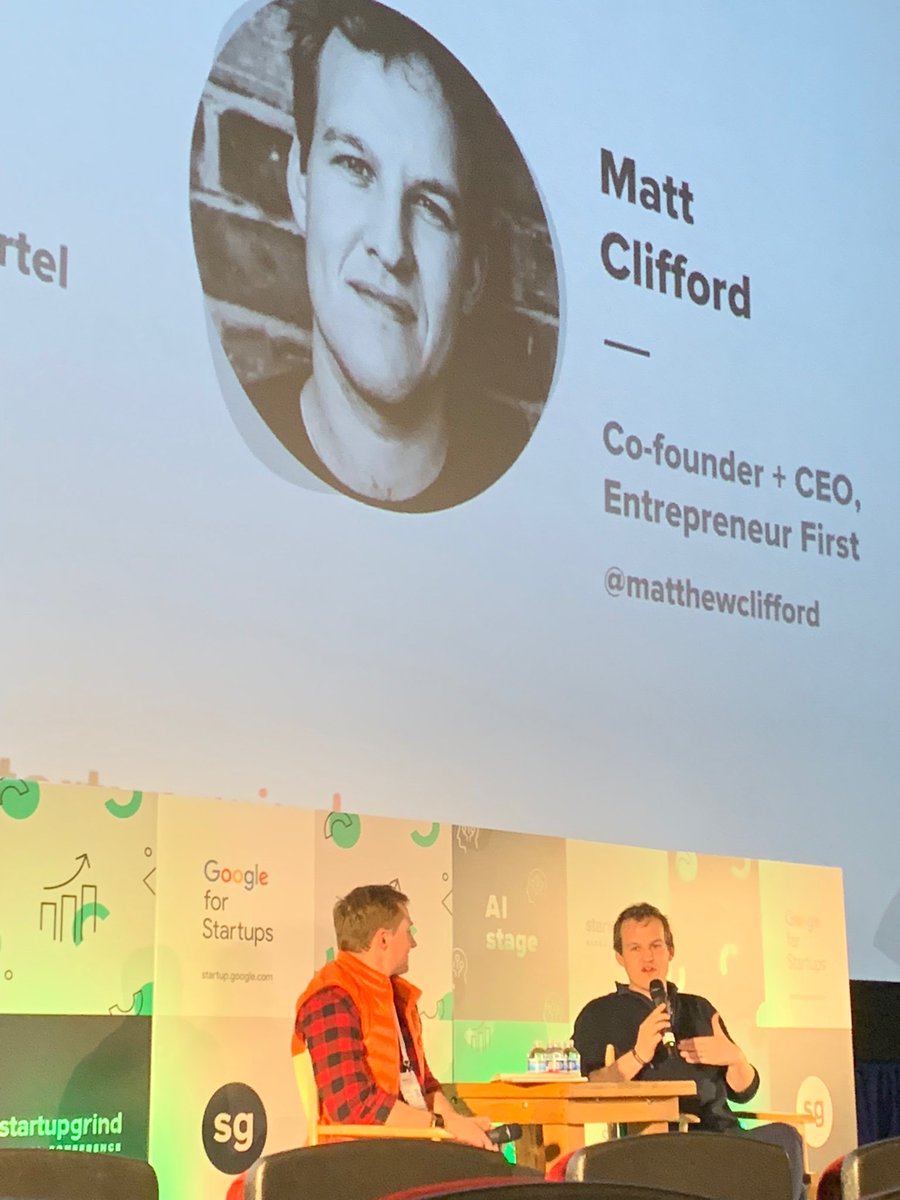 framing_gale's tweet photo. Great talk for aspiring founders  @ #AIstage Creating deep tech startups from scratch @matthewclifford @gasiorekm @StartupGrind #startupgrind2019 https://t.co/Iz06iVVp7u