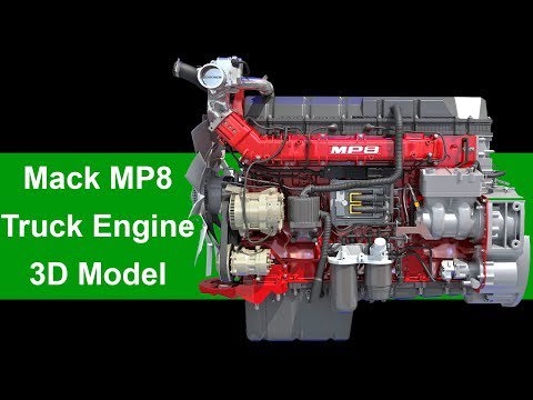 truck diesel engine 3D Model