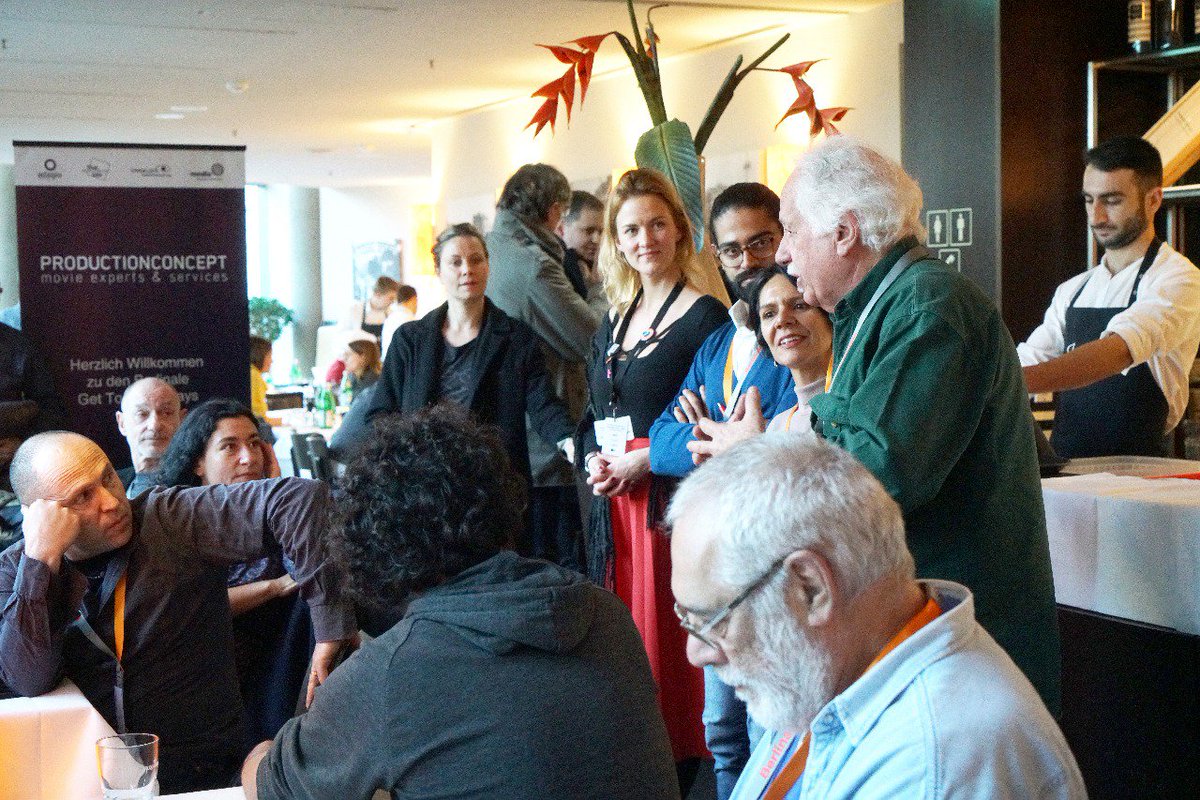 CinemaDoBrasil's tweet photo. #Berlinale2019 Day 6: we approach the end of the festival surrounded by film professionals and Brazilian Cinema! Check the pictures of the co-production meetings between Brazil and Israel and the premiere of Armando Praça's 'Greta'. 

#cinemadobrasil #coproduction https://t.co/grL27UYnww