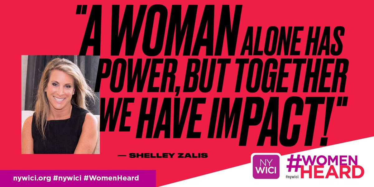 NYWICI's tweet image. Never underestimate the #power of #sisterhood . #Matrix18 honoree @ShelleyZalis backs her words with actions through @femalequotient and #TheGirlsLounge . How will you support fellow women this #WomenHeardWednesday ? #NYWICI #WCW #WomenHeard