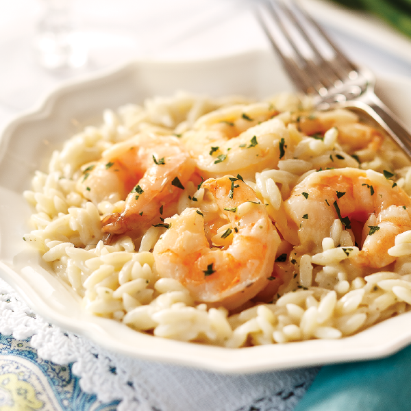 CBCrabCakes's tweet image. Have dinner ready within 20 minutes with our gourmet Shrimp Alfredo &amp;amp; Orzo Pasta.  bit.ly/2RWAfQh