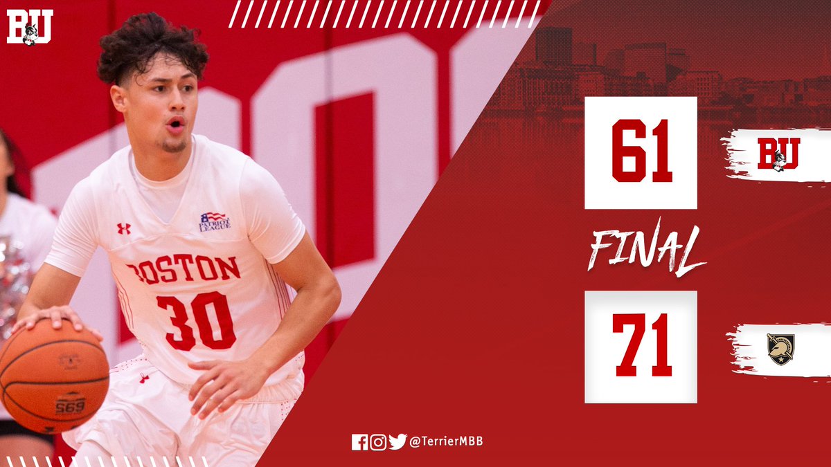 TerrierMBB's tweet photo. McCoy led us with a season-tying 19 points for the second consecutive game. We will next host Lehigh on Saturday at 4:30 p.m. as part of a #BU basketball doubleheader with WBB and Holy Cross up first at 2 p.m. #GoBU https://t.co/XMpthzzI2C