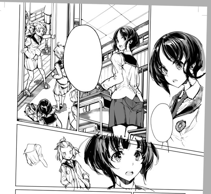 ペン入れ作業、眠しし 