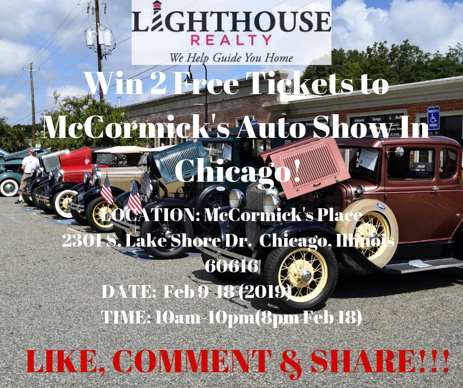 jparhamrealtor's tweet image. Are you Interested in winning 2 FREE Auto Show Tickets to McCormick's Place?
All you have to do is Like, comment and share this post and you will be placed in our raffle to win! Winners will be announced Thursday afternoon. STARTING NOW!!
 #autoshow #wintoday #likecomment&amp;amp;share