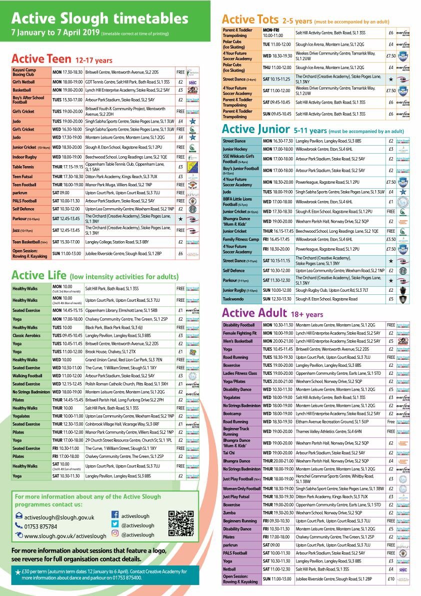 RyversSchool's tweet image. @ActiveSlough have a new ‘Schools Out!’ programme, offering lots of free sport during half term. Keep an eye out on their usual Active Slough programme too - they offer over 100 hours of weekly sport for all! #activeslough #activemovement #healthyliving #getfit