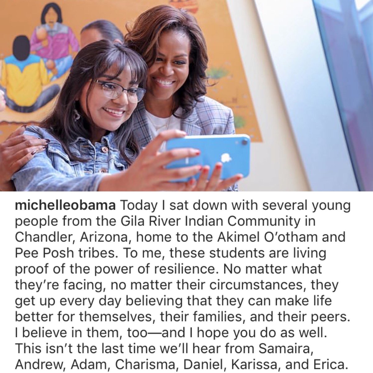 parrishdigital_'s tweet image. Representation matters.
Showing up matters.
It’s powerful to see support, from our allies, for our Indigenous youth and communities. Genuine leaders like @michelleobama showing up speaks volumes. 
instagram.com/michelleobama/…  #strongwomen #strongnations #nativetruth
