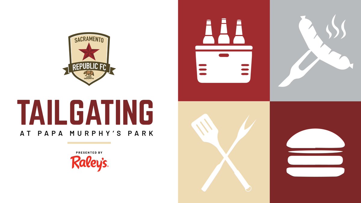 SacRepublicFC's tweet photo. 📰 News: For the first time in club history, Republic FC will be bringing tailgating to home matches at Papa Murphy’s Park in 2019 in partnership with @raleys!

➡️ https://t.co/NMOcYDlaVs https://t.co/4vQKSjVjSk