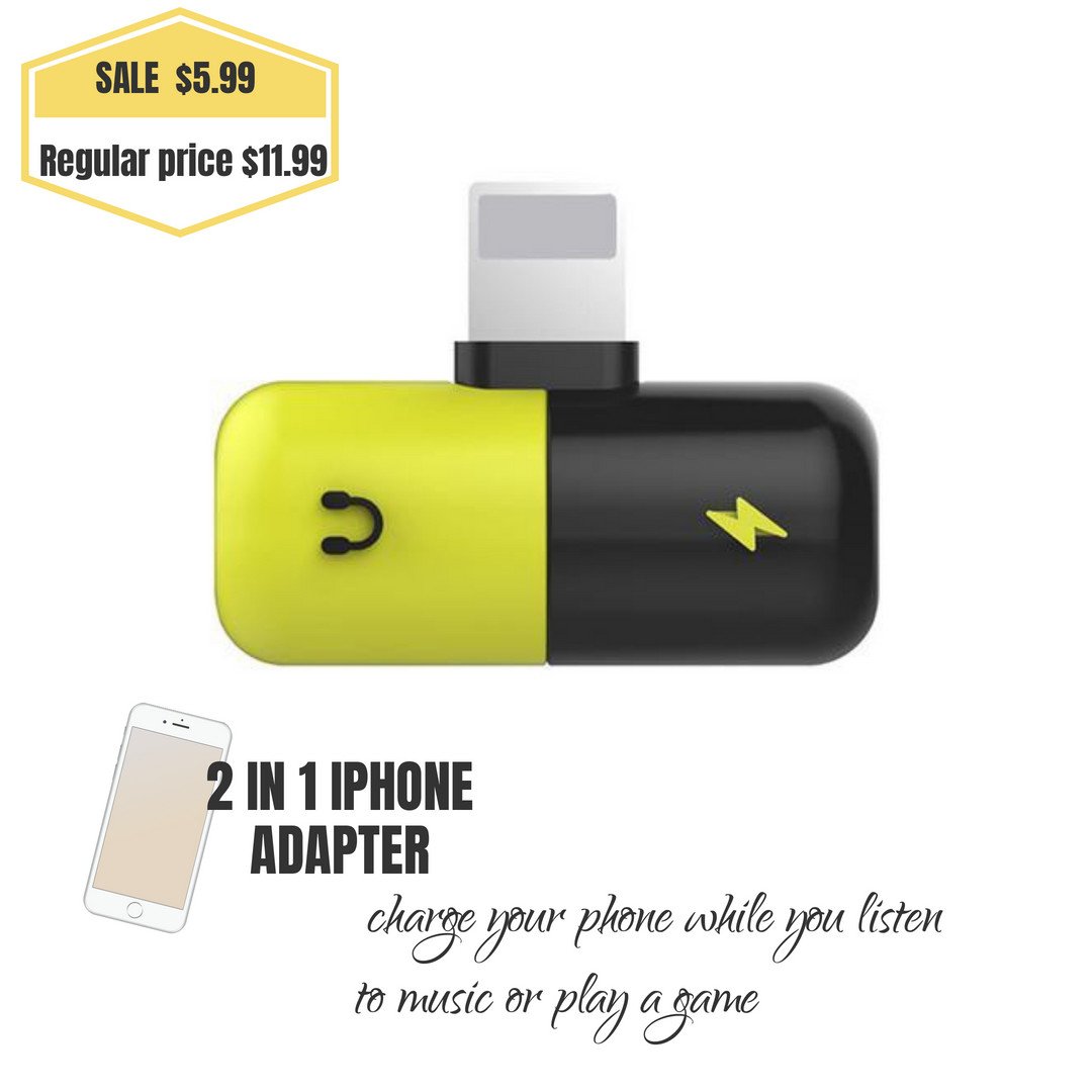 gadget_smash's tweet photo. 2 IN 1 IPHONE ADAPTER 📱
Charge your phone while you listen to music or play a game!
BUY NOW : https://t.co/jOx1L9IJsR 📱
.
.

.
.
.
.
#cellphone #iphone #phone #smartphone #apple #mobile #samsung #technology #adapter #gadgetsmash #australia #newzeland #music #shopping #online https://t.co/nrO4fPCWje