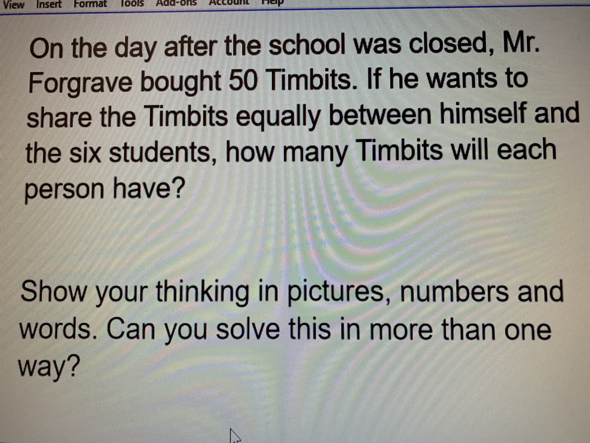 3F_SJAM's tweet photo. #Math for today has a small incentive built in for those who came to school. @S_J_A_M @HPEschools https://t.co/8ywNKPvPvK