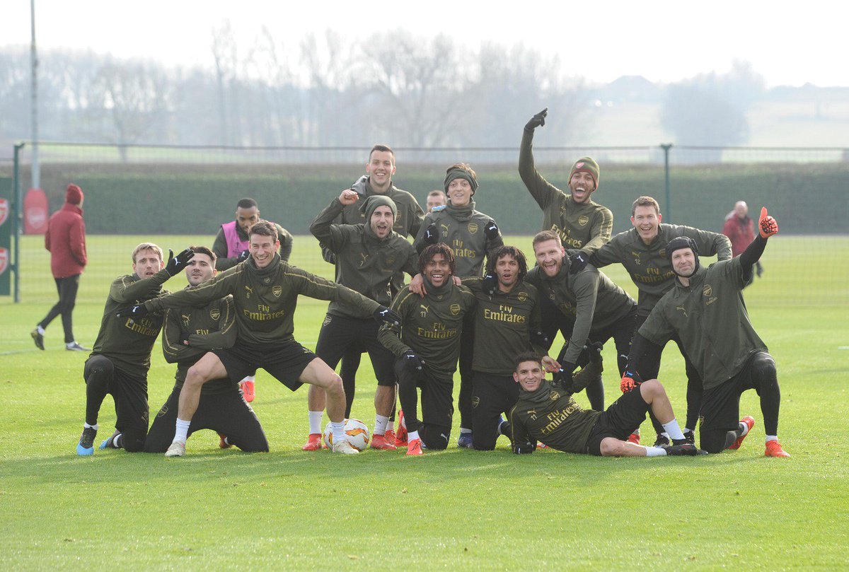 Today's winning team 😁😎👌🏼 Training fun 💯🔥#teamspirit #WeAreTheArsenal #YaGunnersYa #COYG #M1Ö @Arsenal