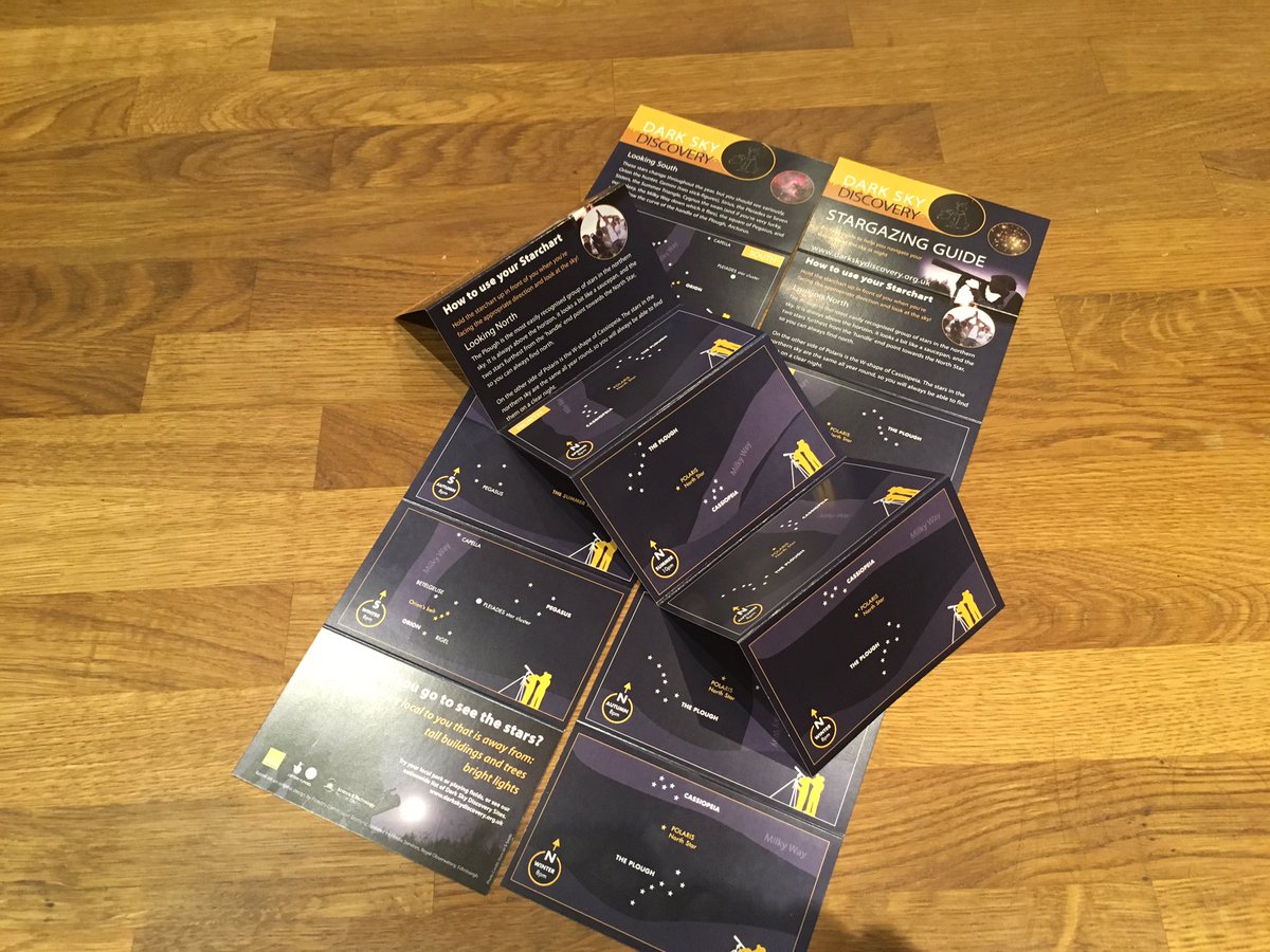 Concertina leaflets supplied for <a href="/shropastrosoc/">Shropshire Astronomical Society</a> if you love gazing upwards then be sure to follow them. #stargazing #science #shropshire #darkskydiscovery