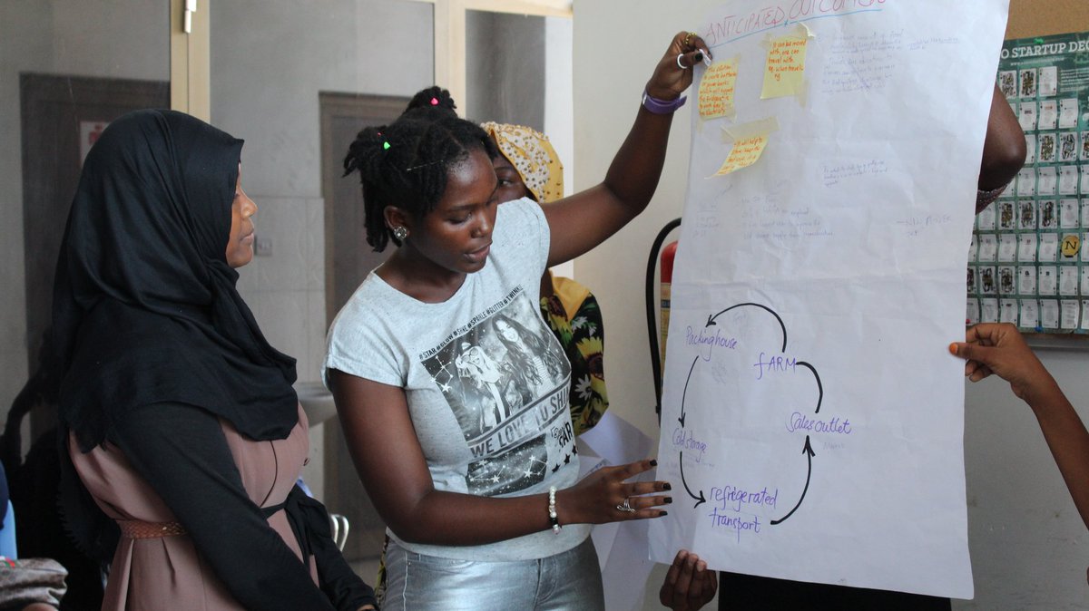 niavation's tweet photo. We wrapped up the day with pitching. Teams presented their solution ideas to creating sustainable #coldstorage supply chain in sub Sahara Africa. These young innovators have great ideas that could help solving current challenges in food storage systems.
@netimpact
 #foodsolutions https://t.co/kchUqOlTi1