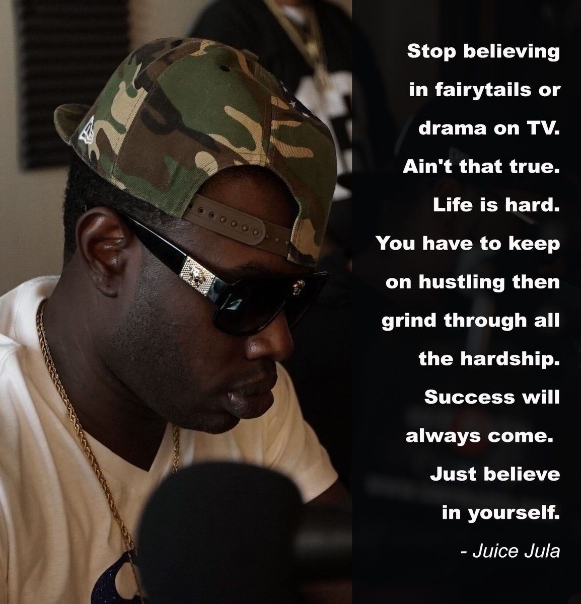 juicej_ula's tweet image. Stop believing in fairy tails or drama on TV. Ain&apos;t that true.
Life is hard. You have to keep on hustling then grind through all the hardship. Success will always come. Just believe in yourself.
- Juice Jula
#wearestreetvibes #streetvibes #streetmusic
#hiphopmusic #hiphop #hTown