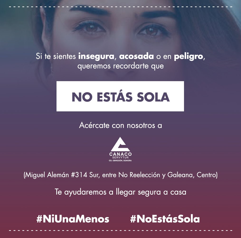 canacoobr's tweet photo. Cámara de Comercio también se une a la causa 

⚠️No lo olvides, NO ESTÁS SOLA. #NiUnaMenos #NoEstásSola https://t.co/bv3W5JlESg