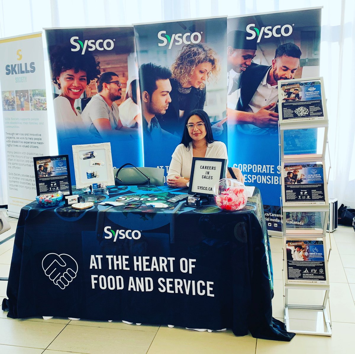 SyscoABCareers's tweet photo. Visit us at the #grantmacewan #gettowork #careerfair to learn more about #syscocareers!  #yegjobs #yegcareers #syscolife https://t.co/2cxK0DRa7n