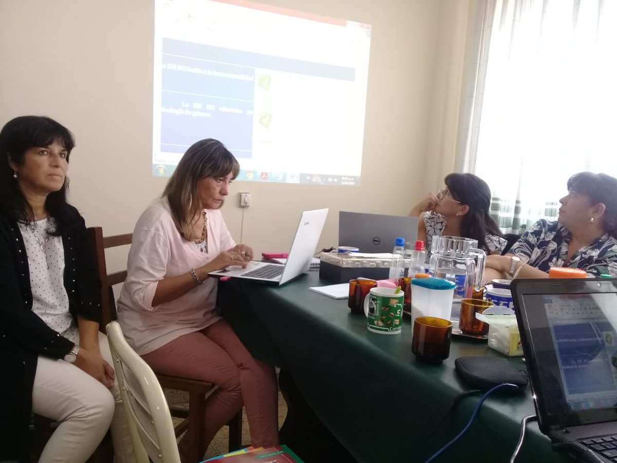 Reunión con supervisores de la Dirección General de Educación Privada para coordinar acciones tendientes a la implementación de la Esi en el presente año lectivo.