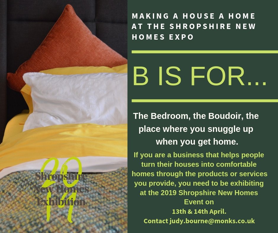 The #Shropshire New #Homes Exhibition is coming! The one &amp; only dedicated event for new homes in the County the 2019 Expo is set to be the BIGGEST &amp; BEST yet! Pls contact Judy <a href="/MonksProperty/">Monks</a> to book your space Pls RT
#Shropshirenewhomesexpo #home #newhome #newbuild '#exhibition