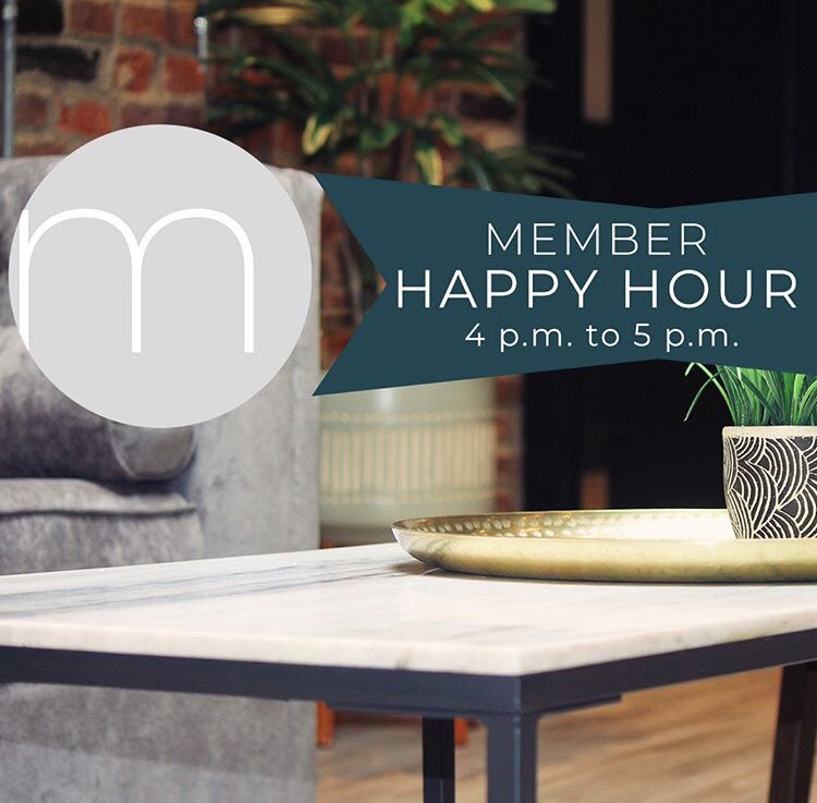 mentcowork's tweet photo. Today at 4 pm, we’re having member happy hour! We can’t wait to see you! 😊 #enjoythement #cowork #happyhour https://t.co/xuMzKsFmGW