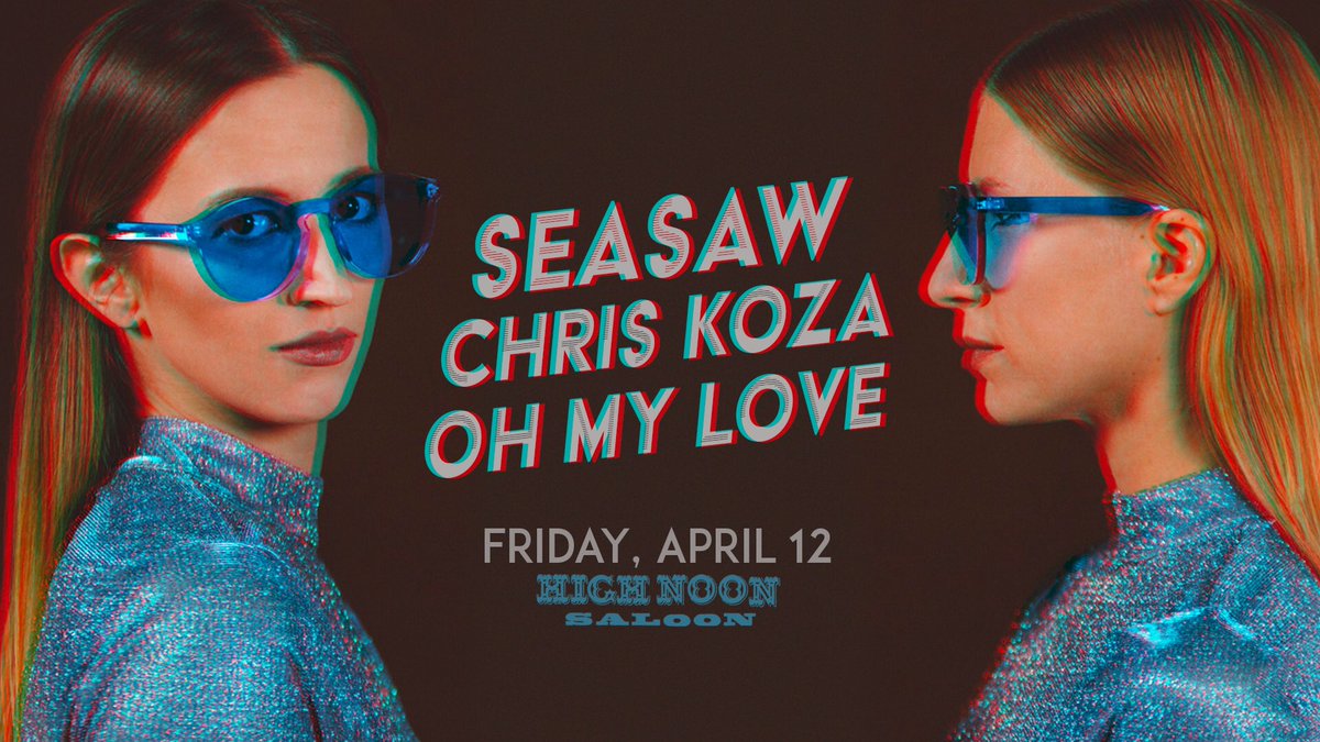 JUST ANNOUNCED: Our next Madison show will be at <a href="/HighNoonMadison/">High Noon Saloon</a> on Friday, April 12! We'll be joined by Minneapolis-based <a href="/chriskoza/">Chris Koza</a> and Madison electro-pop duo <a href="/ohmylovemusic/">Oh My Love</a>. Tickets on sale now: ticketweb.com/event/seasaw-h…