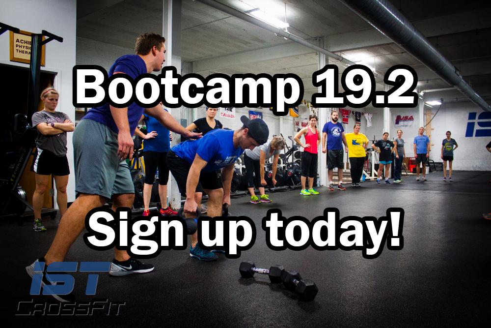 Bootcamp 19.2 - 12 Spots Left
The next IST Bootcamp starts February 19th! This is a 6 week program for anyone looking to get started with fitness or get into great shape. Our coaches lead the way to give a one of a kind experience. Sign up today! buff.ly/2GohxiX