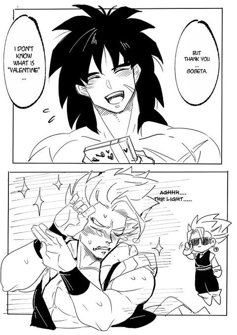 omg, it's valentine...I have to draw Broly !! I want to give him love !!!!!!????????? 