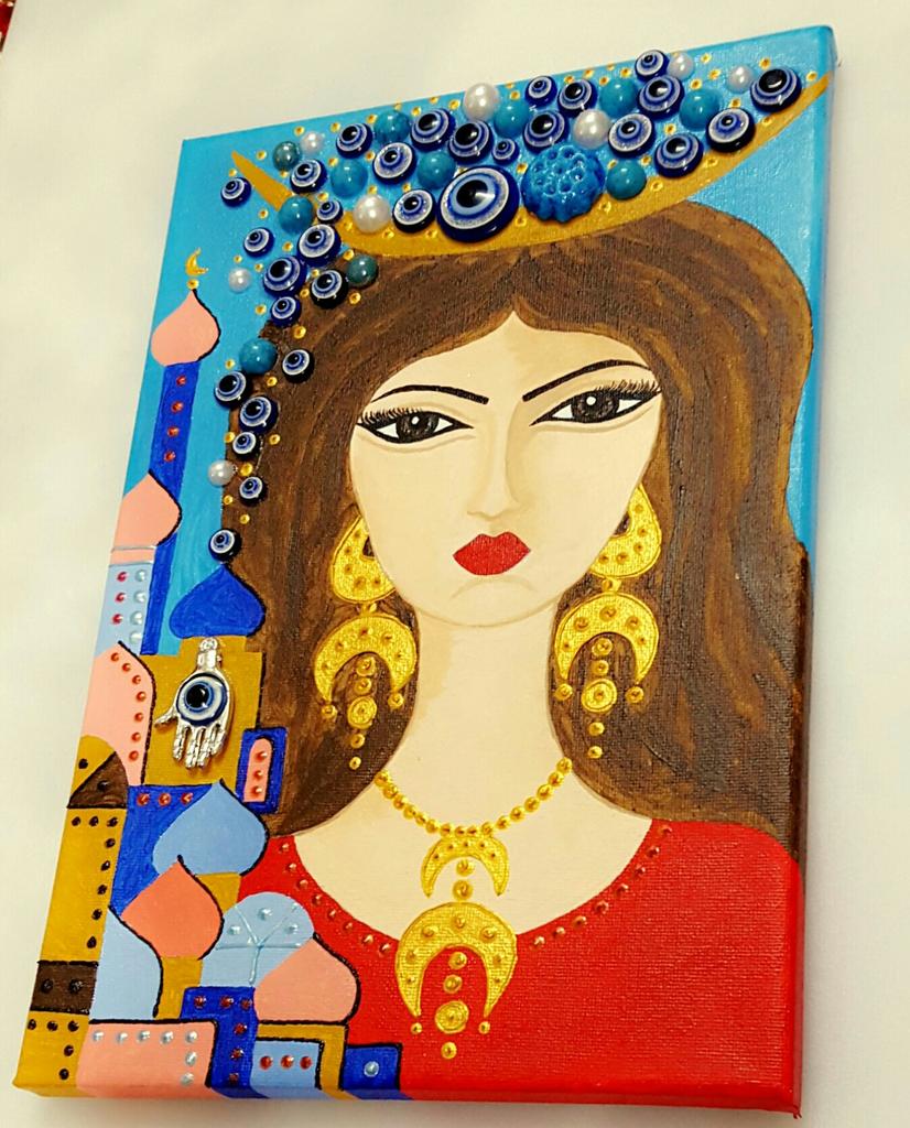 لوحتي #فلكلور_بغدادي  احدى لوحاتي القديمة.  
#ميساء_محمد_السراي
 #maysaa_art #المتحف_الحضاري_المتجول #Maysaa_Mohammad_al_saray
Maysaa Mohammad Al saray #Iraq #Baghdad