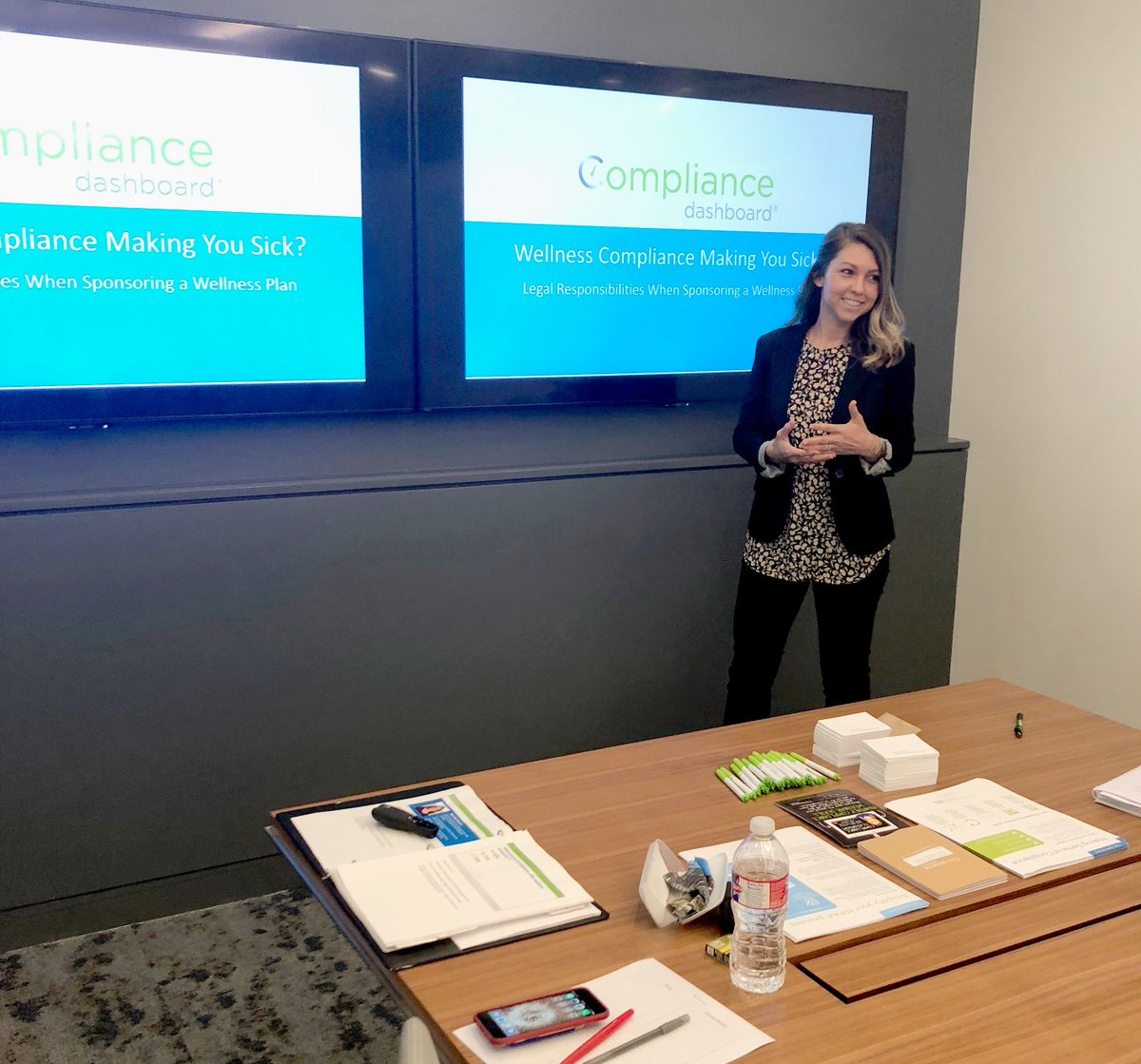 ComplianceDash's tweet photo. Check out this dream team! Olivia &amp; Jenny are presenting a Wellness CE course in Austin, TX today. Interested in learning more about the course? Email admin@compliancedashboard.net to let us know! https://t.co/VMgJXl6gkX