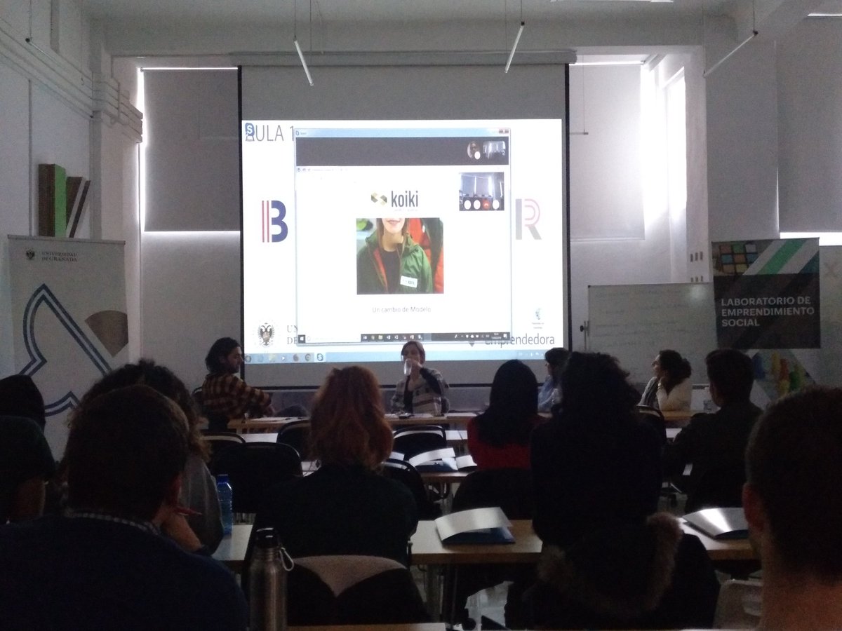 Inconformismo 👉 Eje central del #emprendimientosocial que se ha podido notar en la primera sesión de una nueva edición de #SocialUGR 👏Magníficas iniciativas de <a href="/koiki_home/">koiki</a> (<a href="/aitorojanguren/">Aitor Ojanguren</a> ), <a href="/Asociacion_ASAD/">ASAD</a> , <a href="/CaritasGranada/">@caritasgranada</a> y <a href="/dipgra/">Diputación de Granada</a> 👌¡Gracias!