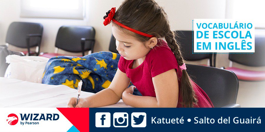 WKatuete's tweet photo. Com a volta às aulas se aproximando, que tal ensinar ao seu filho as principais palavras em inglês utilizadas na escola? Acesse o nosso blog e confira: https://t.co/0cgwiupkPS 😊 https://t.co/aDtL2VFRSu